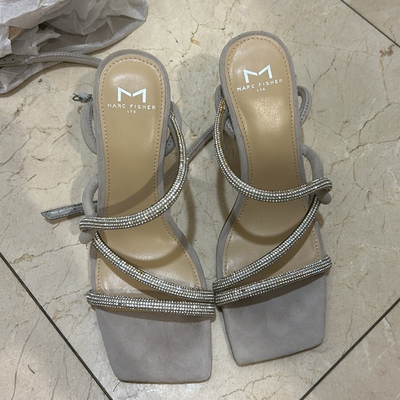 Marc fisher heels, heeled sandal, sparkly Debbie Sandal - Picture 4 of 4